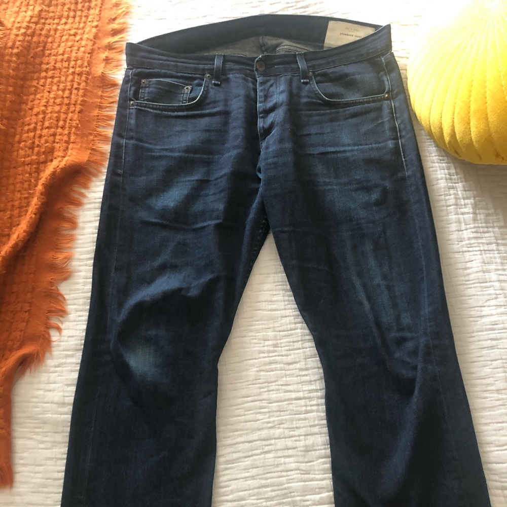 Rag and Bone 34 x 30 Dark Indigo Slim Straight